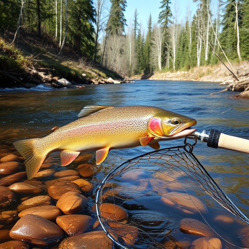river fishing for trout