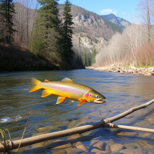 river fishing for trout