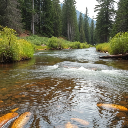 river fishing for trout