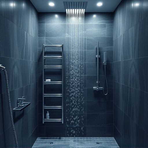 showers in bathroom
