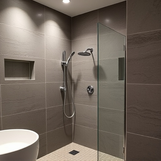 showers in bathroom
