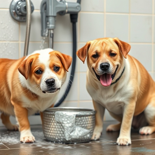 washing dogs