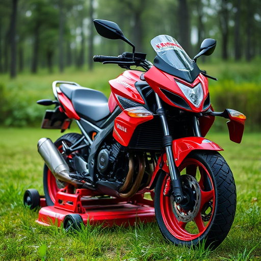 yamaha motorcycles, lawn mower, motorcycle