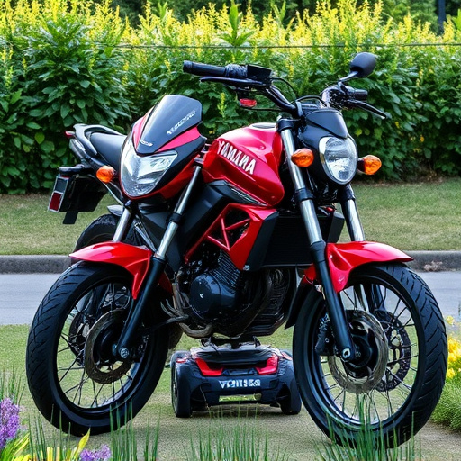 yamaha motorcycles, lawn mower, motorcycle