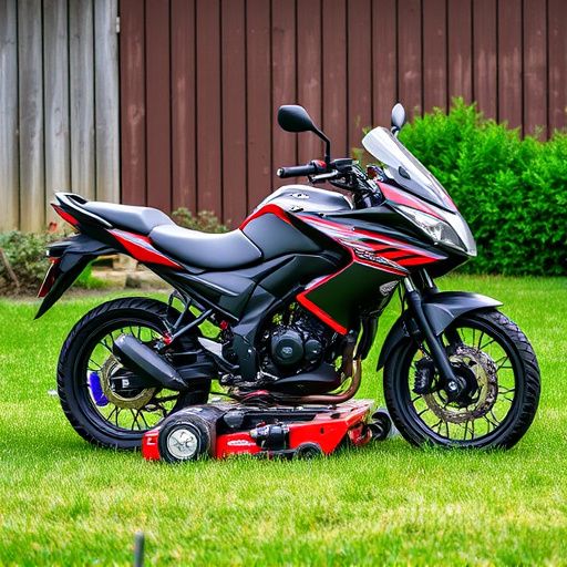 yamaha motorcycles, lawn mower, motorcycle