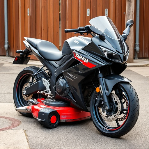 yamaha motorcycles, lawn mower, motorcycle