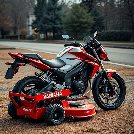 yamaha motorcycles, lawn mower, motorcycle