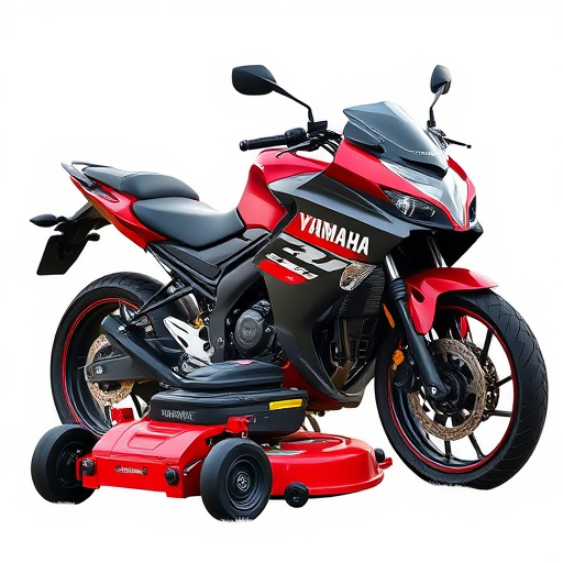 yamaha motorcycles, lawn mower, motorcycle