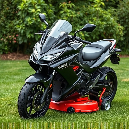 yamaha motorcycles, lawn mower, motorcycle