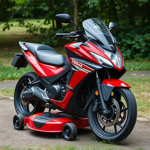yamaha motorcycles, lawn mower, motorcycle