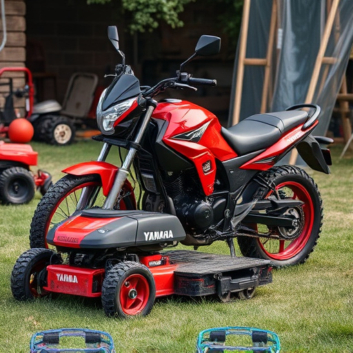 yamaha motorcycles, lawn mower, motorcycle
