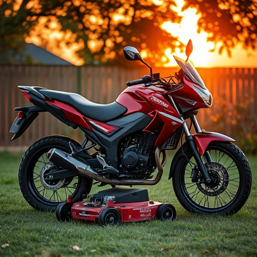 yamaha motorcycles, lawn mower, motorcycle