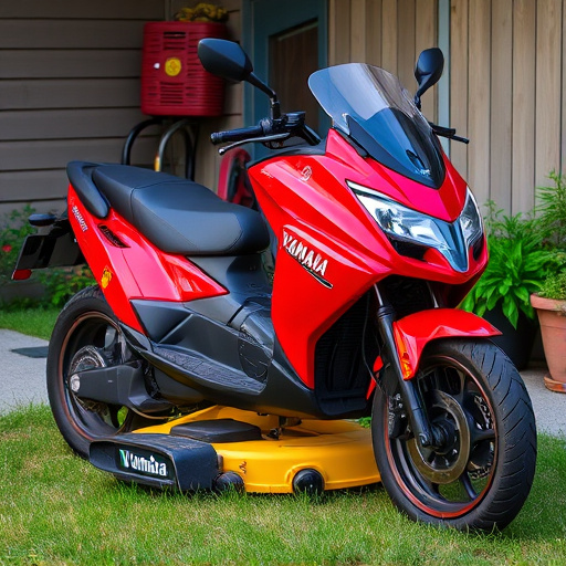 yamaha motorcycles, lawn mower, motorcycle