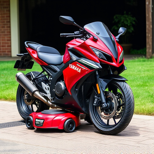 yamaha motorcycles, lawn mower, motorcycle
