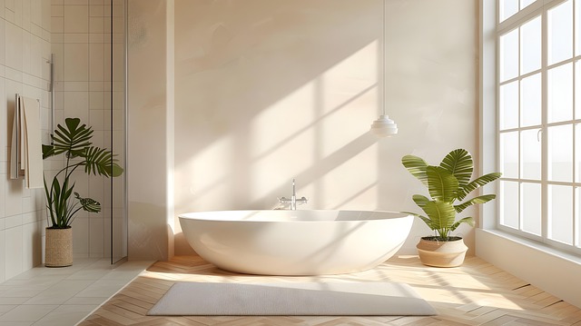 bathroom with showers