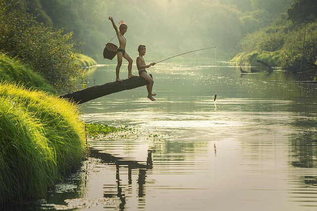 river fishing for trout