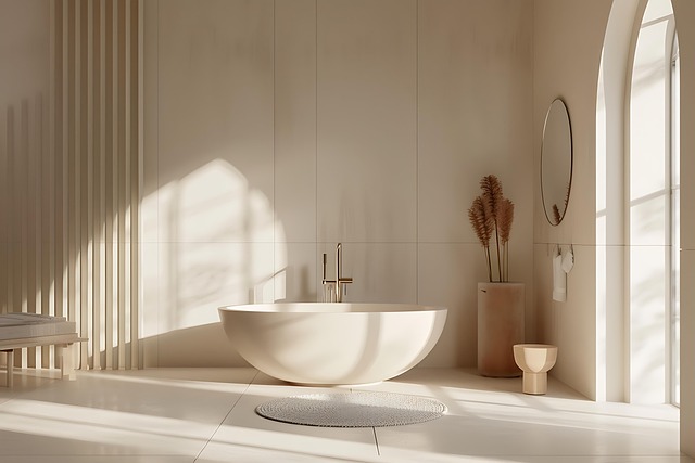 showers in bathroom