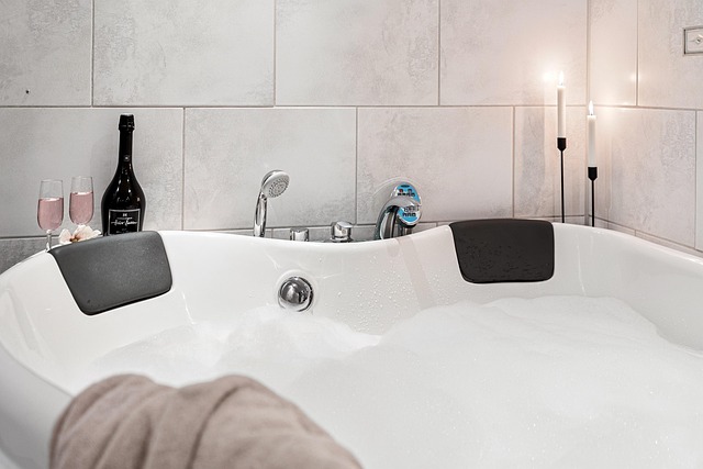 bathroom with showers
