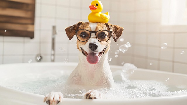 dog bathing